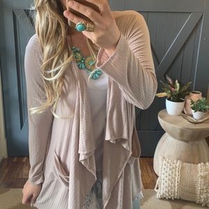 LIGHTWEIGHT COZY SPRING CARDIGAN TUNIC